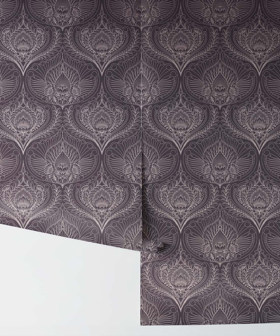Baroque Fusion Wallpaper, Slate