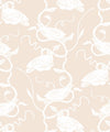 Birds On Vines Wallpaper, Beige