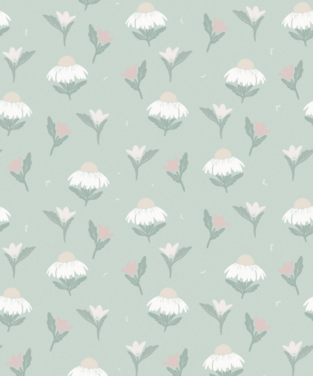 Daisy Wallpaper, Mint