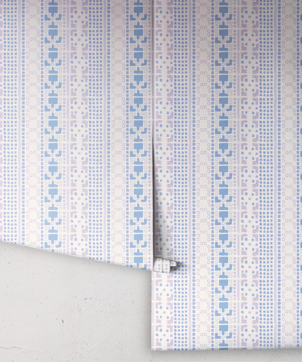 Mosaic Wallpaper, Blue