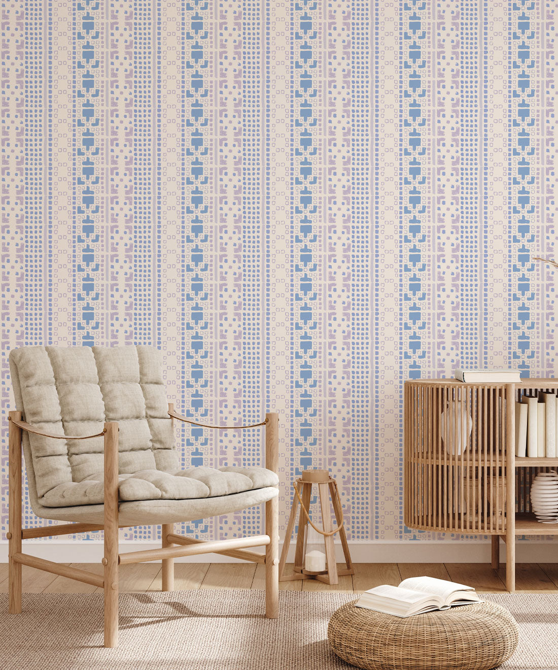 Mosaic Wallpaper, Blue