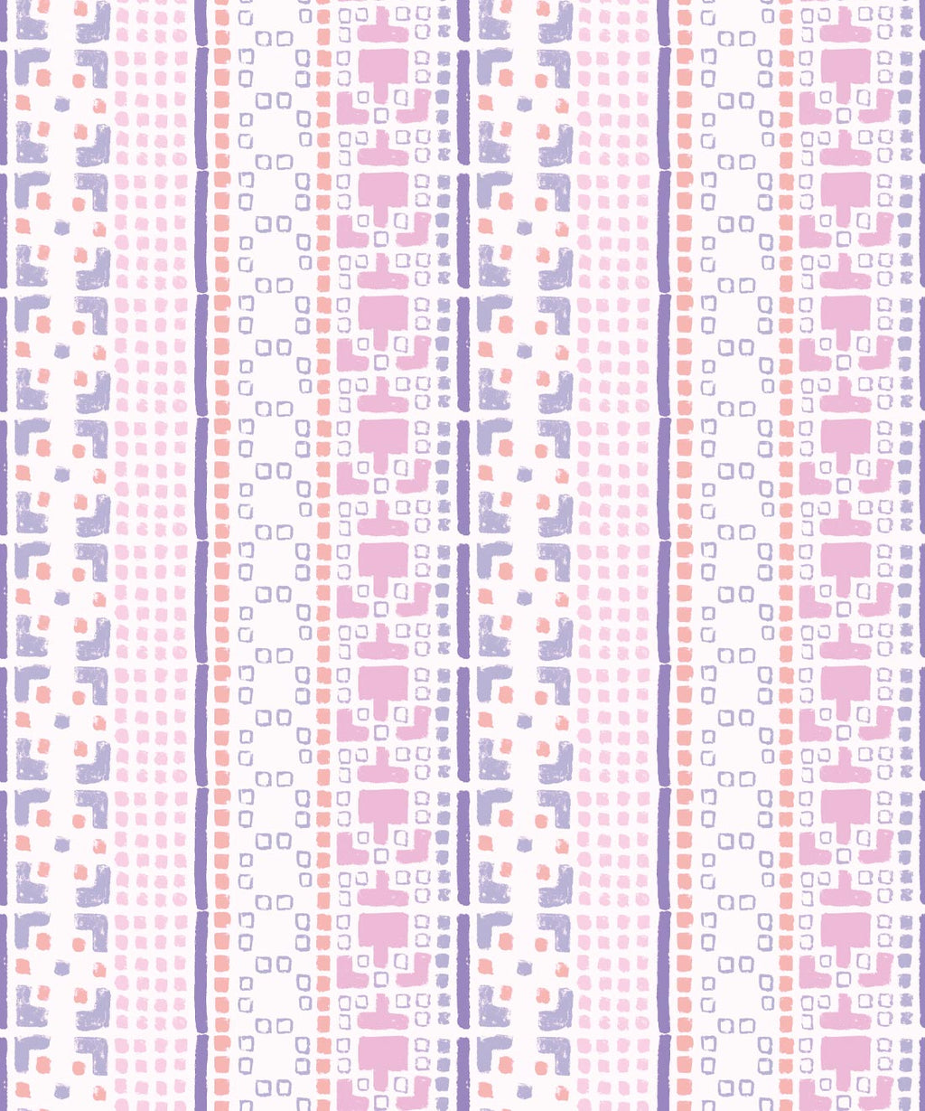 Mosaic Wallpaper, Pink