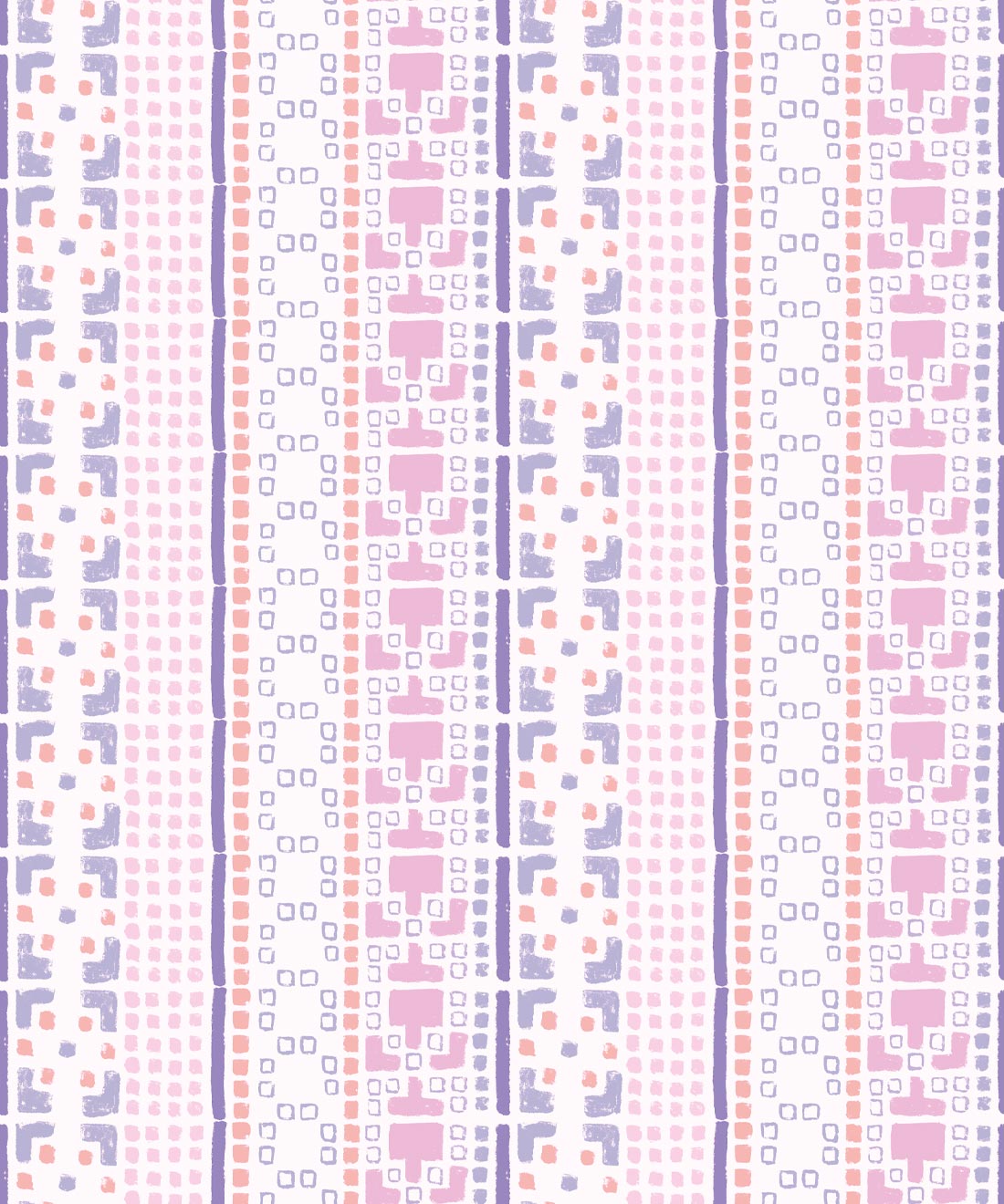Mosaic Wallpaper, Pink
