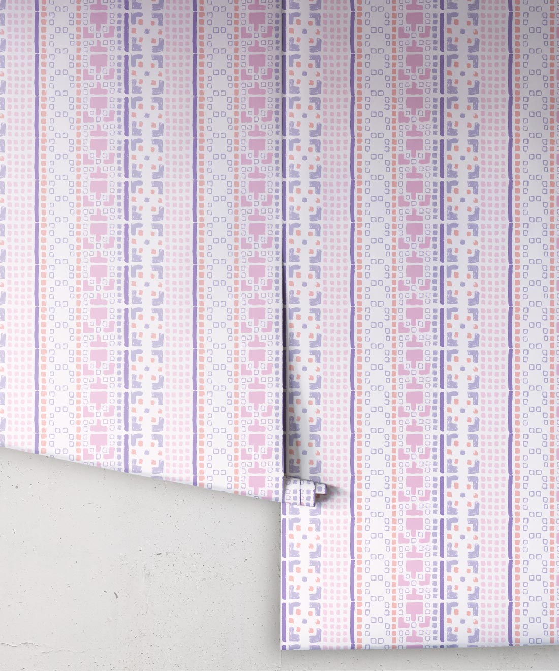 Mosaic Wallpaper, Pink