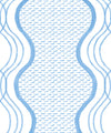 Wavy Lines Wallpaper, Blue