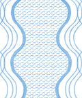 Wavy Lines Wallpaper, Blue