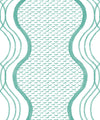Wavy Lines Wallpaper, Green