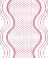 Wavy Lines Wallpaper, Rose