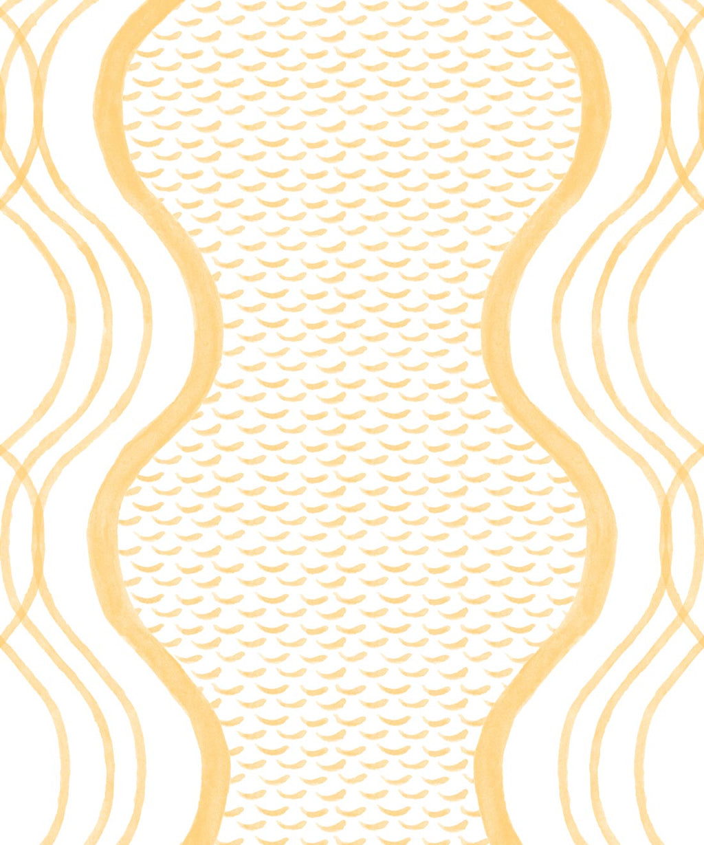 Wavy Lines Wallpaper, Sun