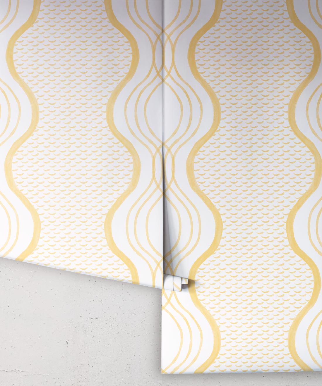Wavy Lines Wallpaper, Sun