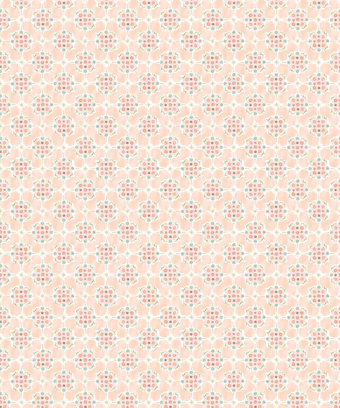 Whimsical Wallpaper, Apricot