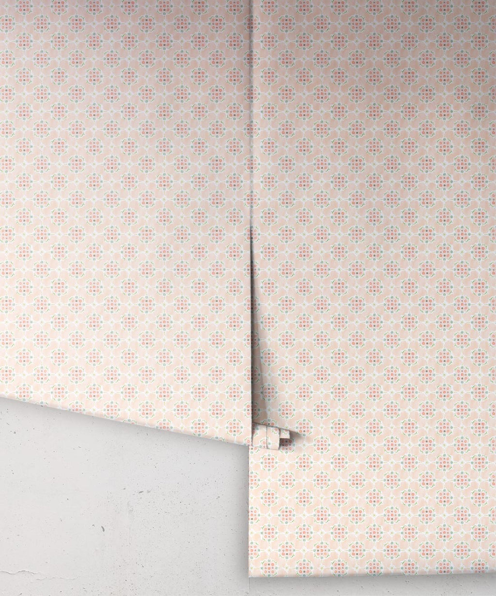 Whimsical Wallpaper, Apricot
