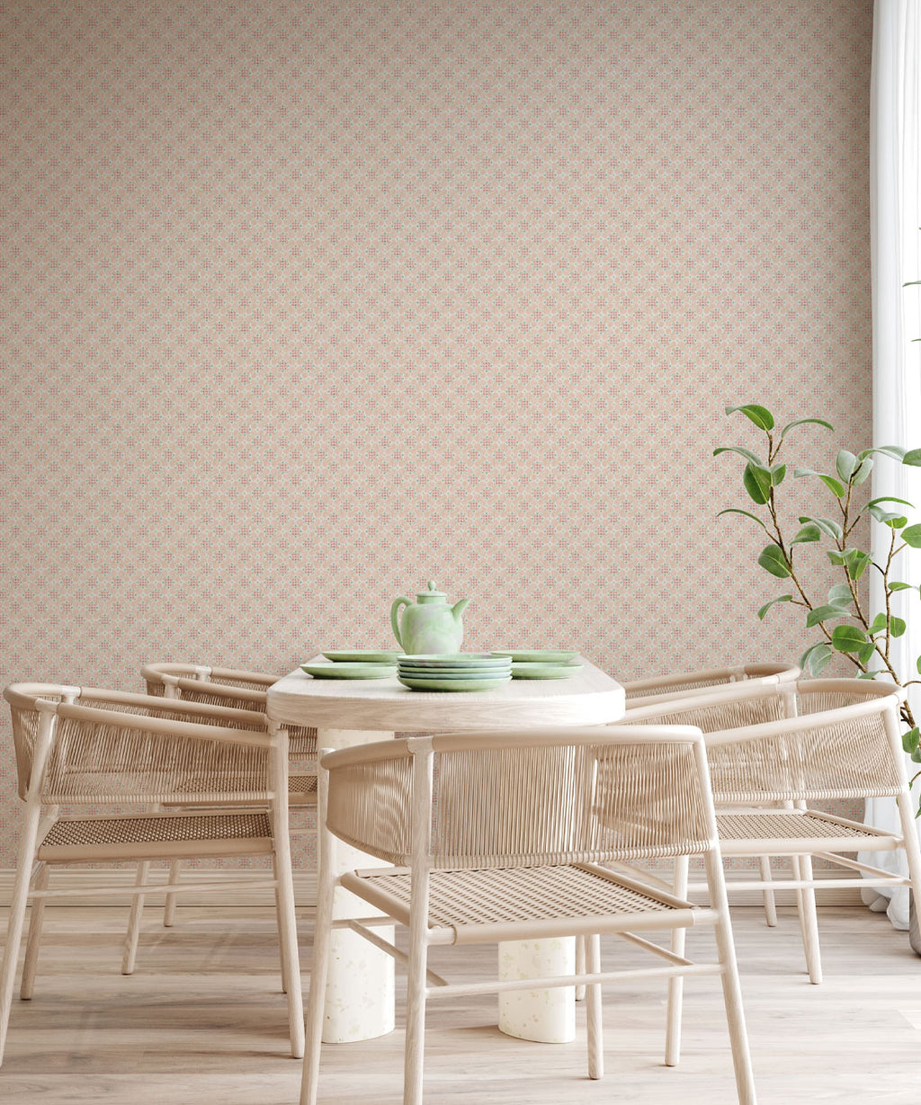 Whimsical Wallpaper, Apricot