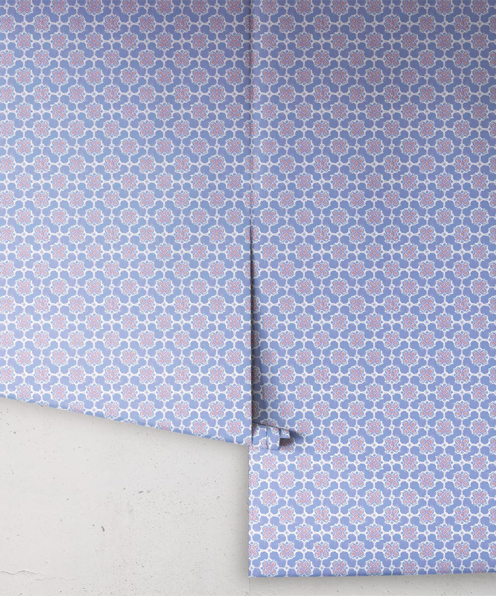 Whimsical Wallpaper, Purple Blue