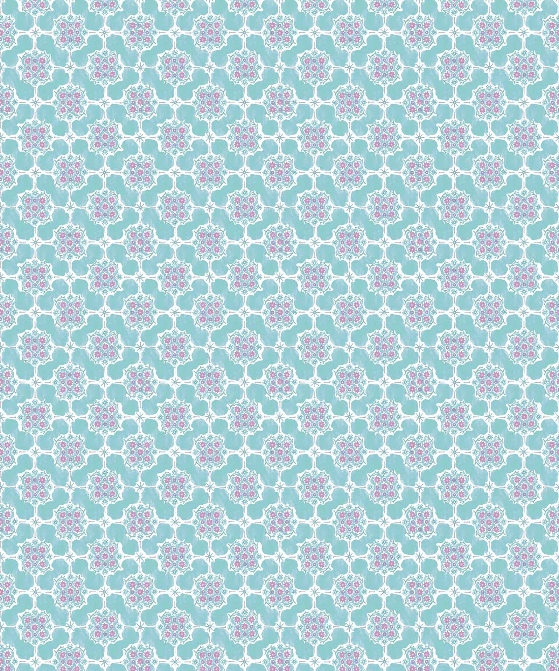 Whimsical Wallpaper, Robin Egg
