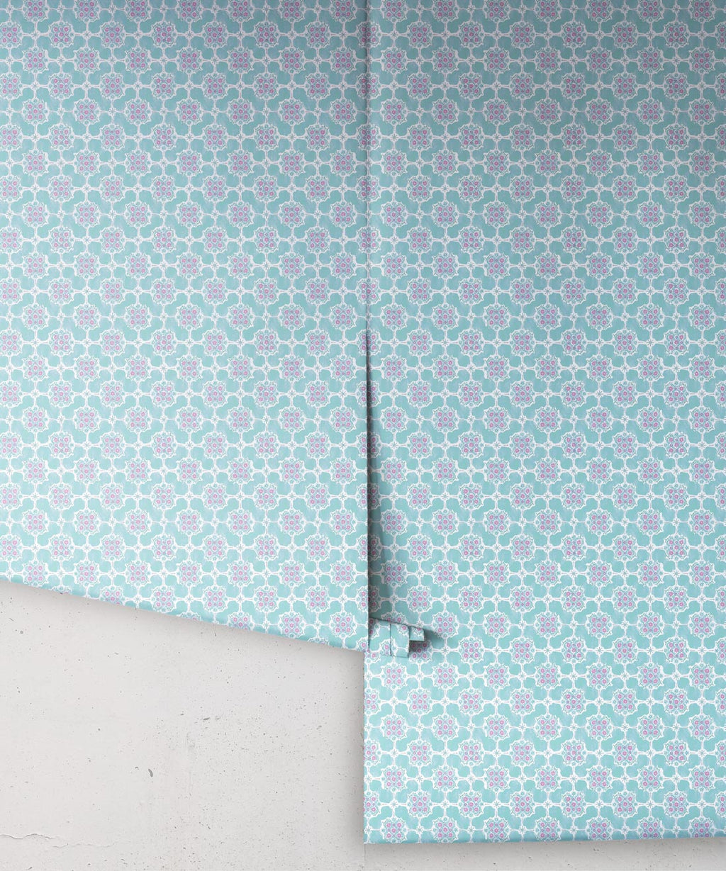 Whimsical Wallpaper, Robin Egg