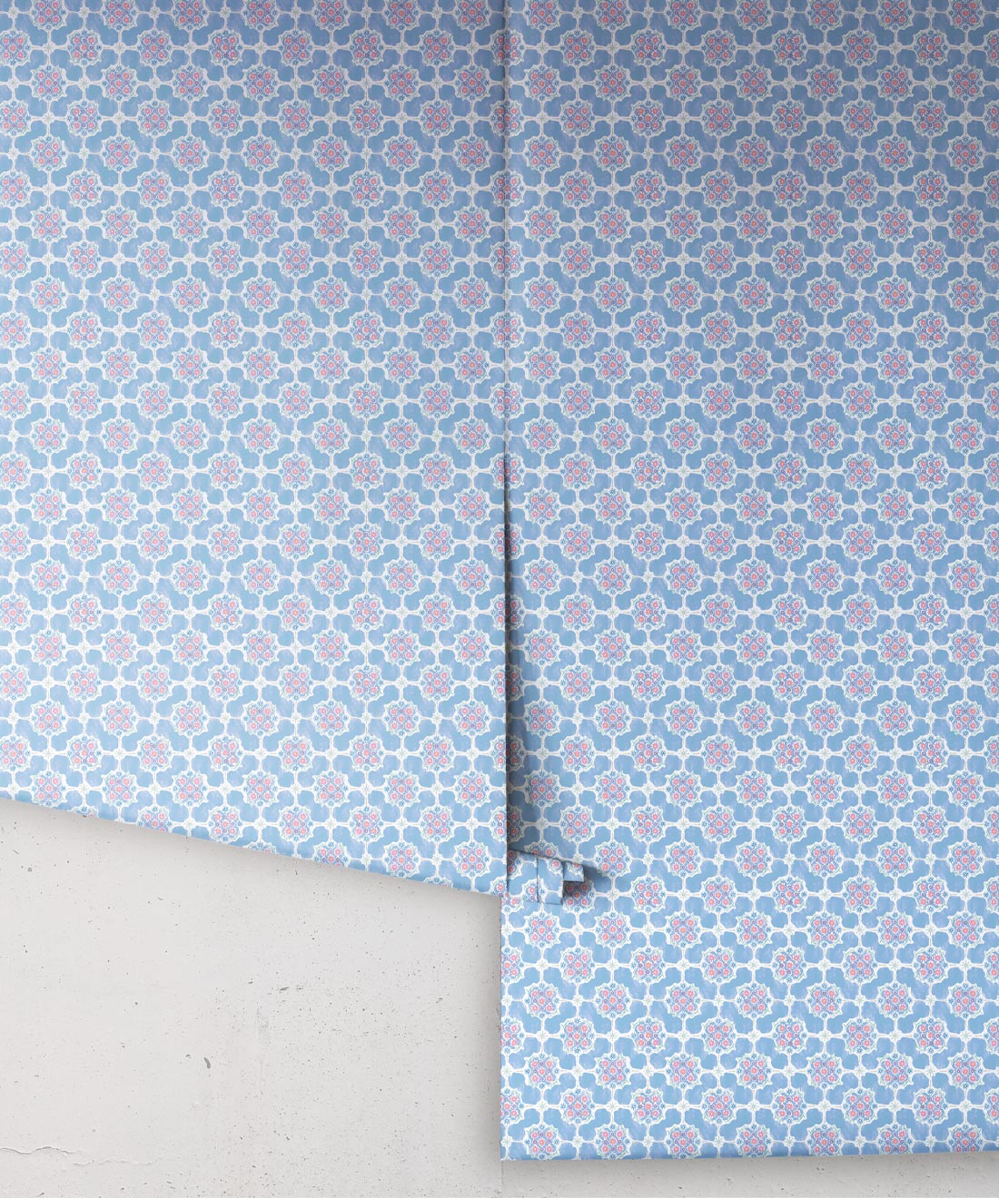 Whimsical Wallpaper, Sky Blue
