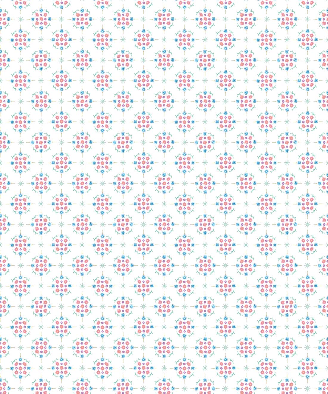 Whimsical Wallpaper, White