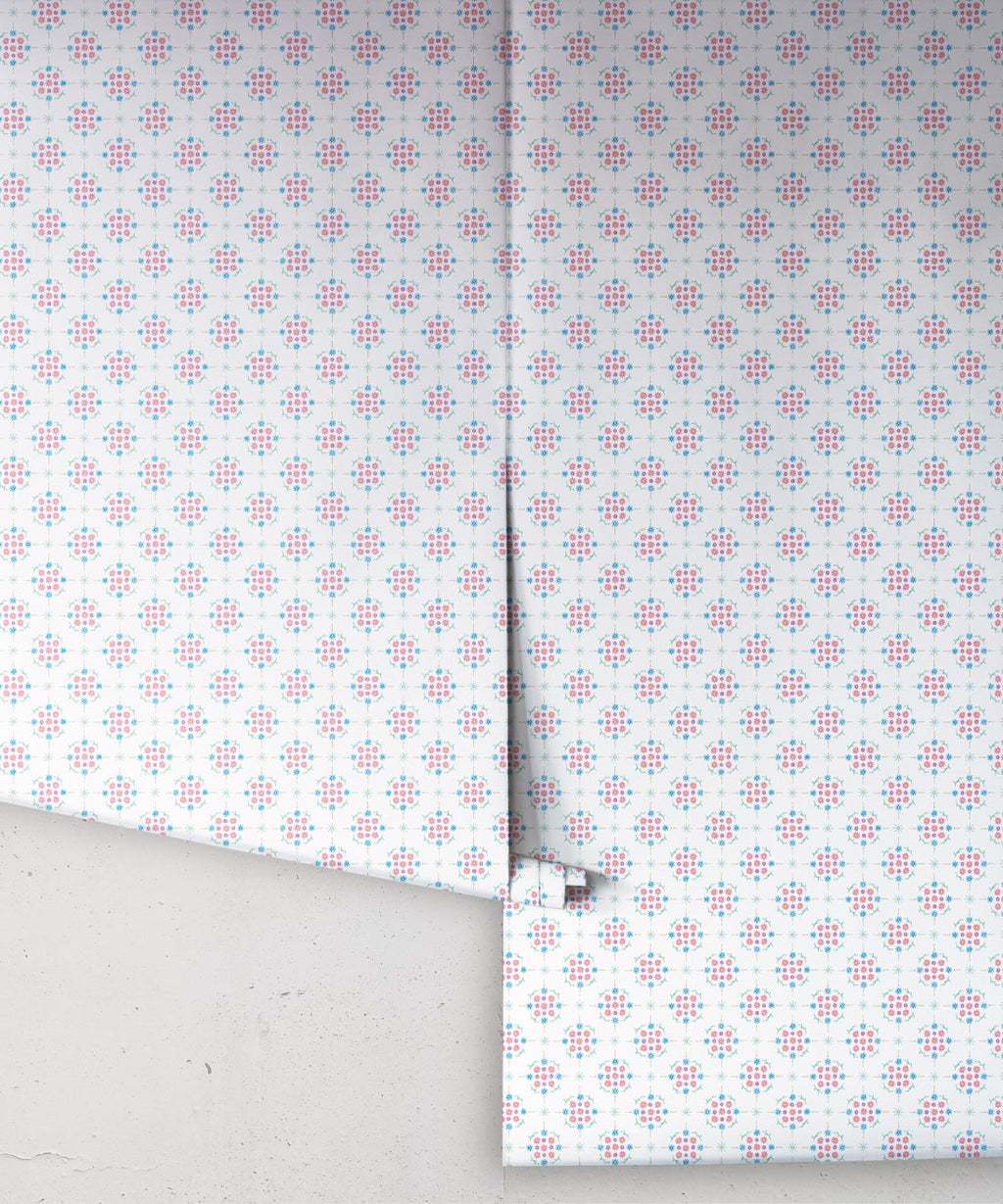 Whimsical Wallpaper, White