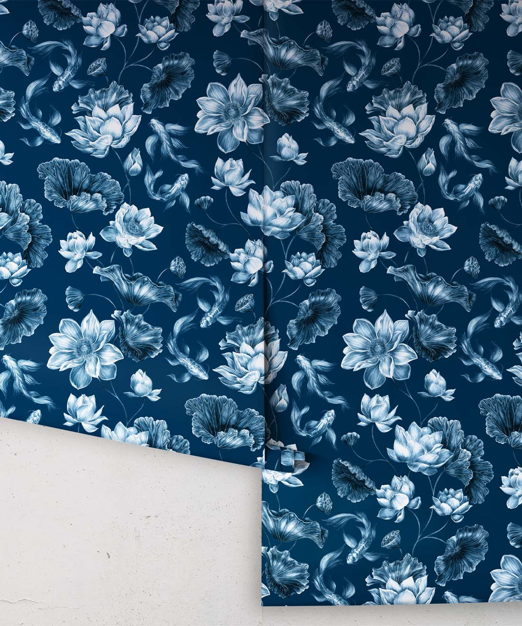 Golden Koi Wallpaper, Deep Water