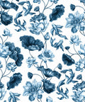 Golden Koi Wallpaper, Navy