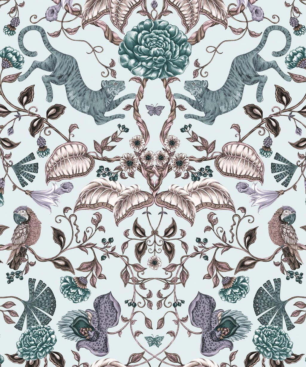 Playful Tiger Wallpaper, Ice