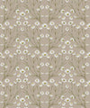 Daisy Damask Wallpaper, Linen