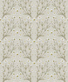Daisy Damask Wallpaper, Stone