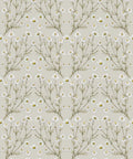 Daisy Damask Wallpaper, Stone
