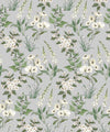 Garden Delight Wallpaper, Dusty Blue