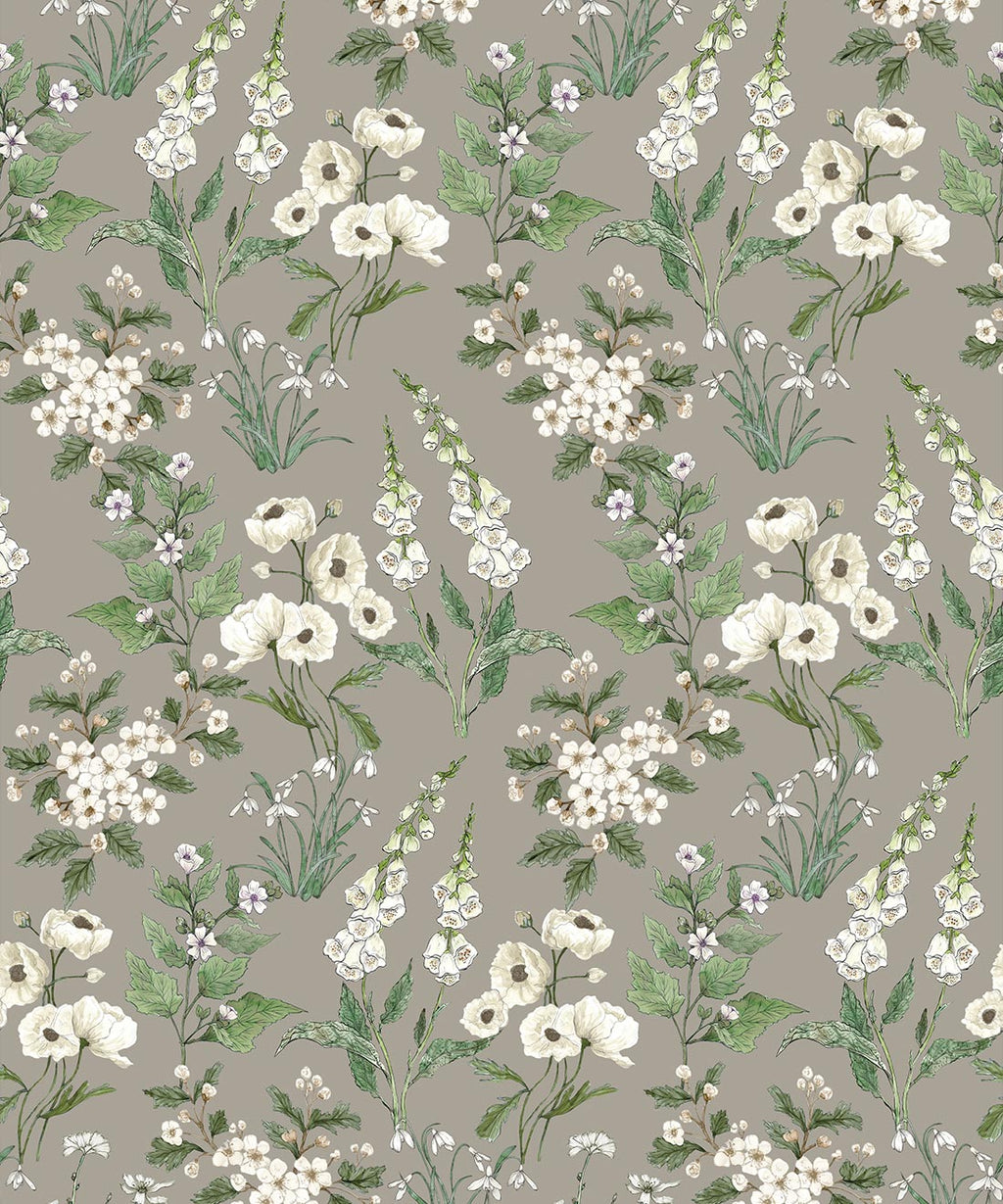Garden Delight Wallpaper, Linen