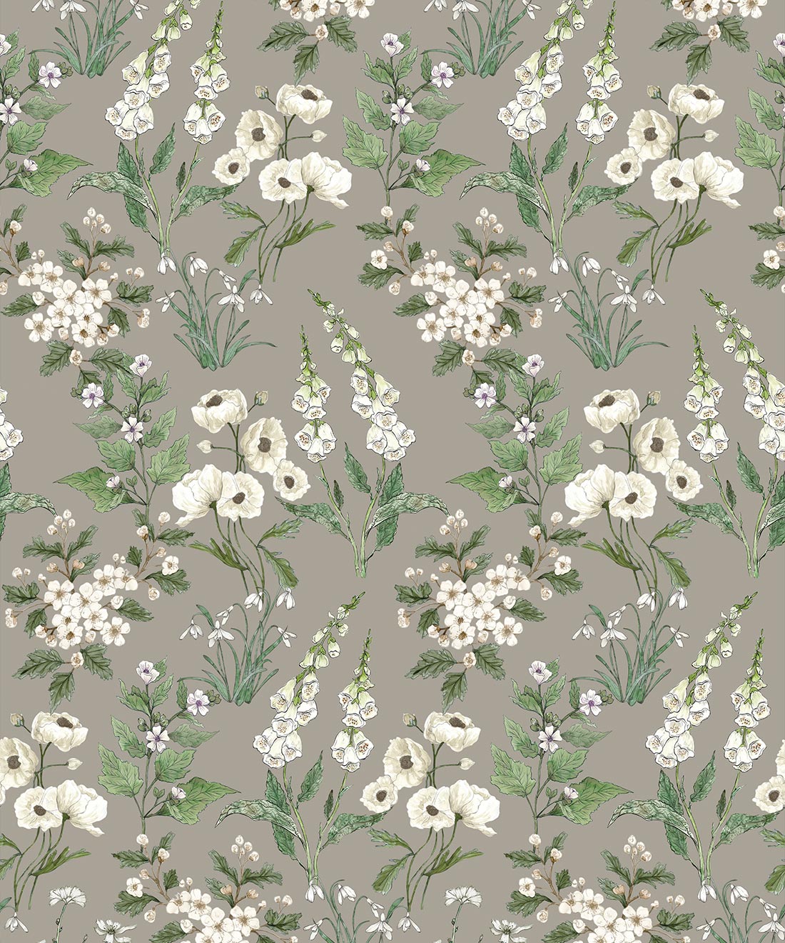 Garden Delight Wallpaper, Linen