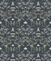 Queen Anne’s Lace Wallpaper, Charcoal