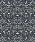 Queen Anne’s Lace Wallpaper, Charcoal