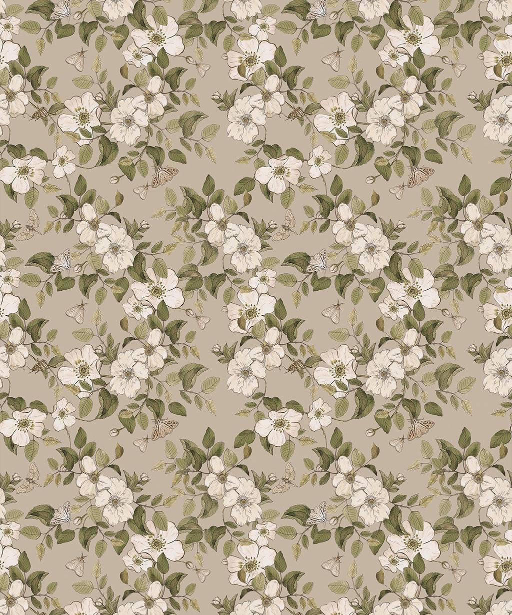 Sweet Briar Wallpaper, Linen
