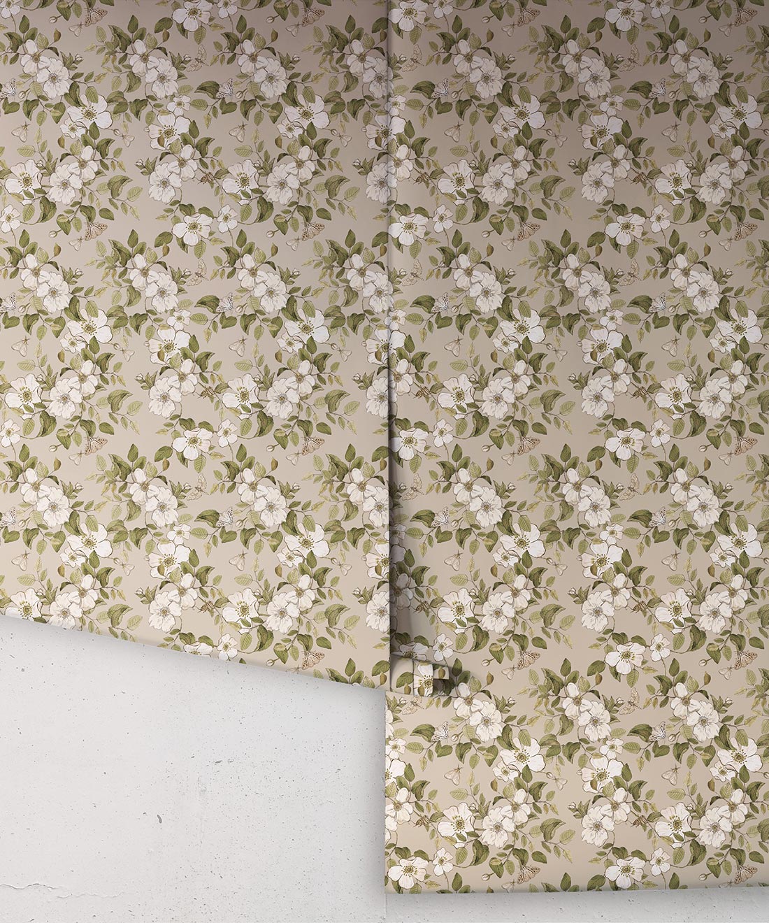 Sweet Briar Wallpaper, Linen