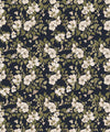 Sweet Briar Wallpaper, Navy