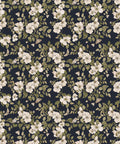 Sweet Briar Wallpaper, Navy