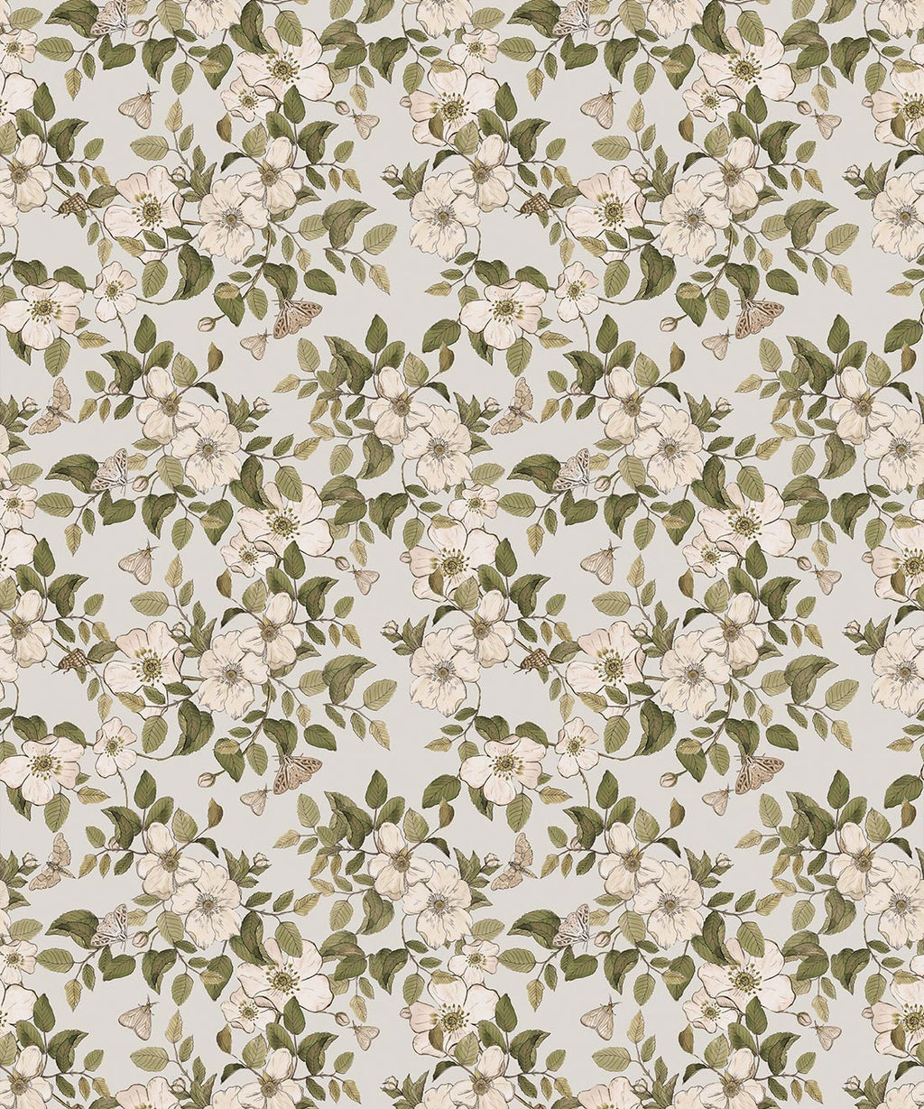 Sweet Briar Wallpaper, Stone