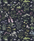 Wild Meadow Wallpaper, Navy