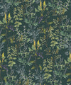 Woodland Floral Wallpaper, Green
