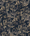 Antique Botanica Wallpaper, Navy