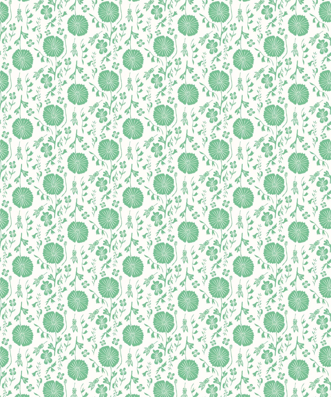 Meadow Dreams Wallpaper, Green