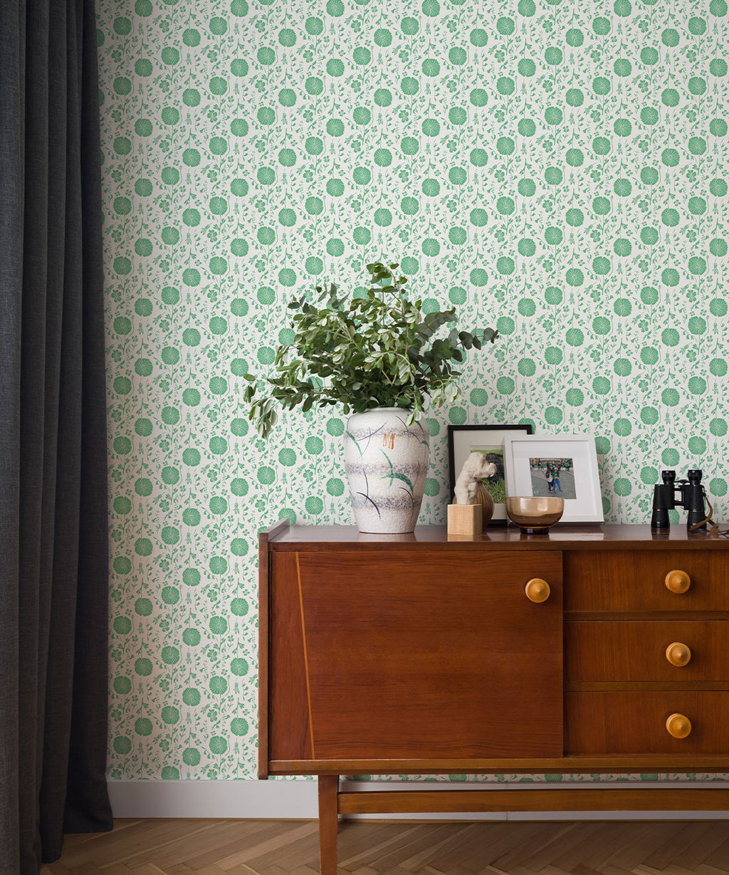Meadow Dreams Wallpaper, Green