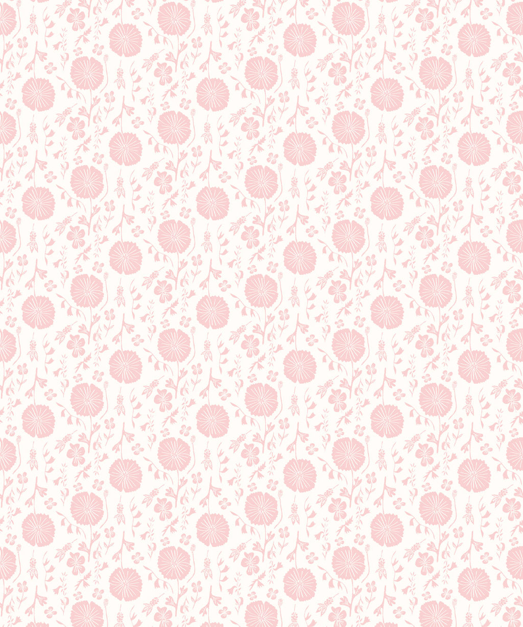 Meadow Dreams Wallpaper, Pink