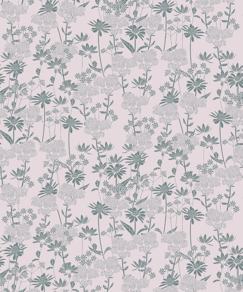 London Street Flowers Wallpaper, Moss