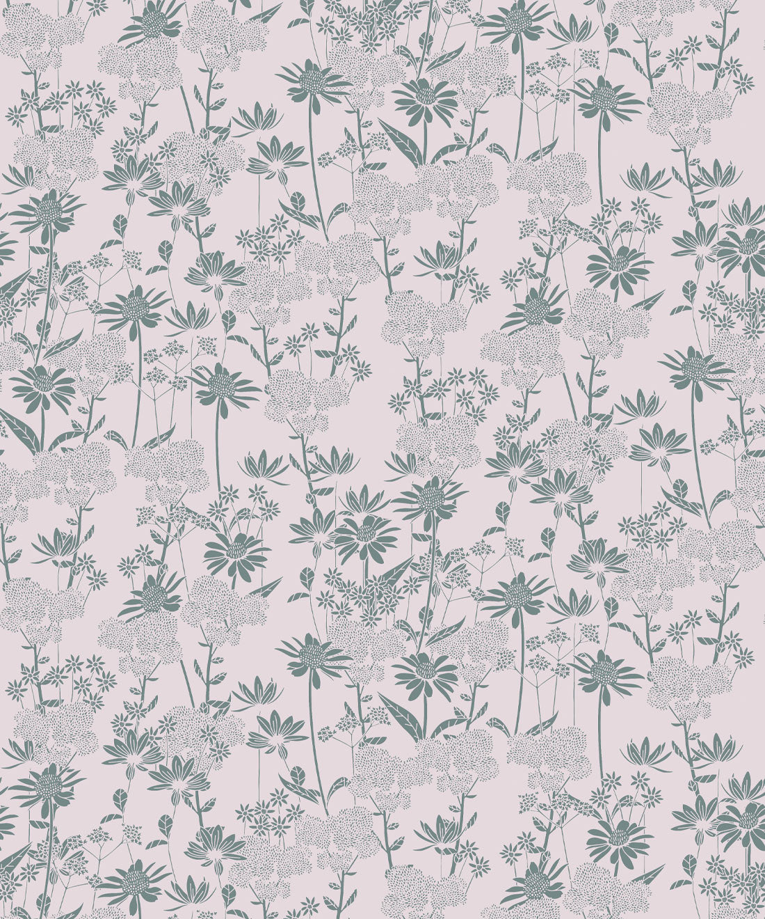 London Street Flowers Wallpaper, Moss