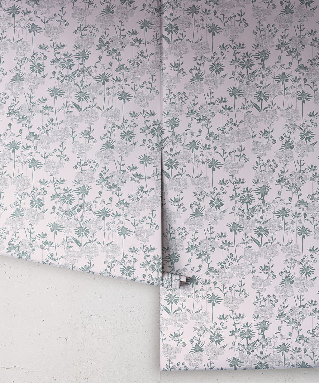 London Street Flowers Wallpaper, Moss