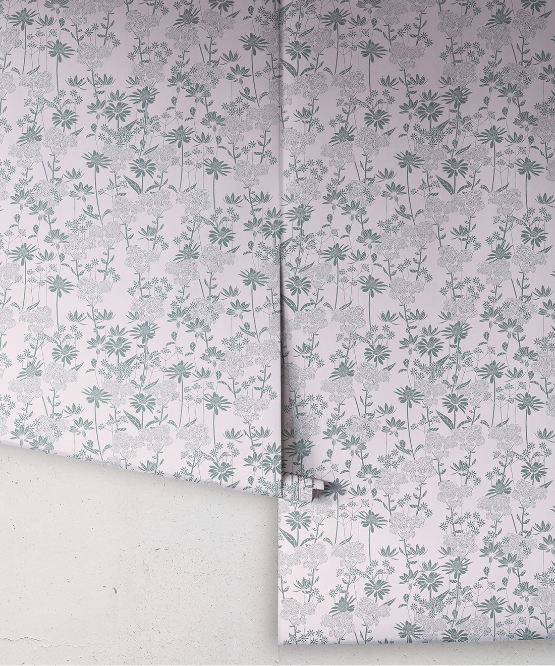 London Street Flowers Wallpaper, Moss