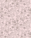 London Street Flowers Wallpaper, Muted Pink